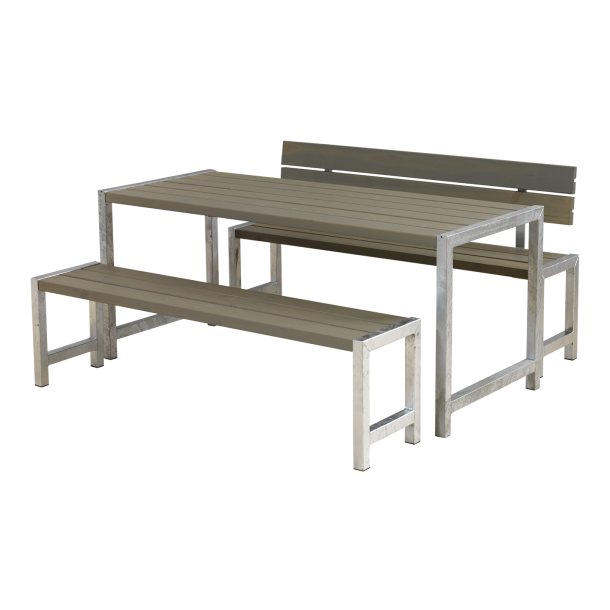 Plankest m/1 rygln - 186 cm - Grbrun