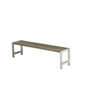 Plus Plankebnk - 176 cm - Grbrun