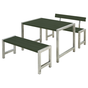 Café Plankest m/1 rygln - 127 cm - Grn