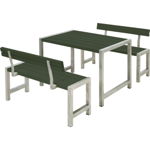 Café Plankest m/2 rygln - 127 cm - Grn