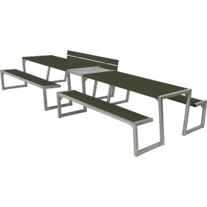 Zigma Bord/Bnkest m/1 rygln - 392 cm - Grn