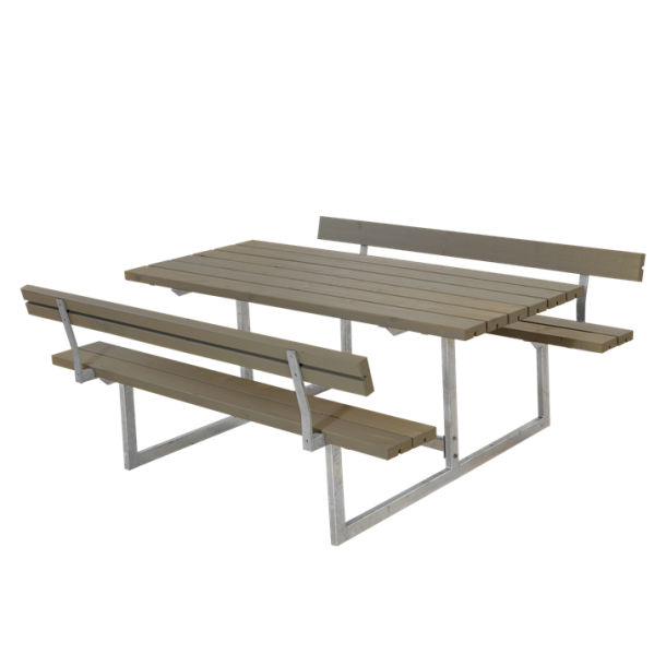 Plus Basic Bord/Bnkest m/2 rygln - 177 cm - Grbrun