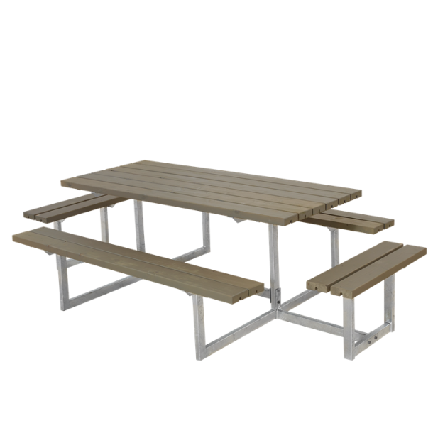 Plus Basic Bord/Bnkest m/2 pbygninger - 260 cm - Grbrun