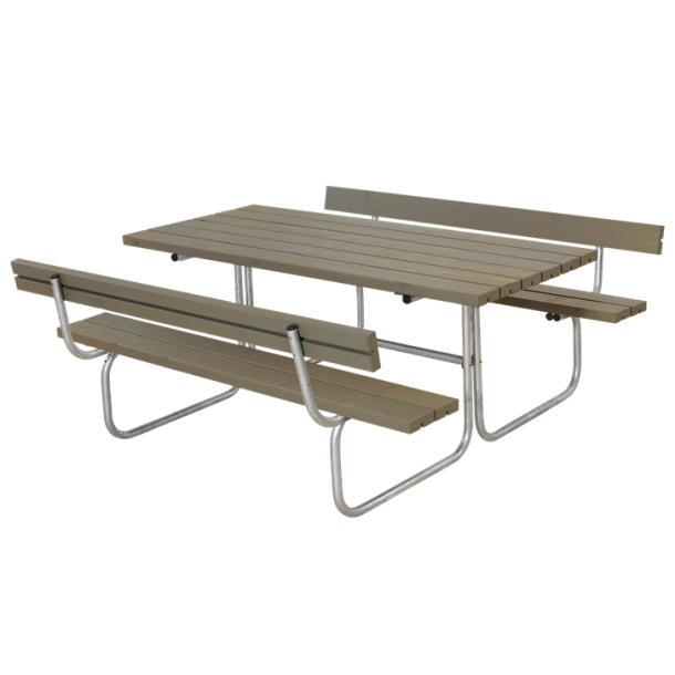 Plus Classic Bord/Bnkest m/2 rygln - 177 cm - Grbrun