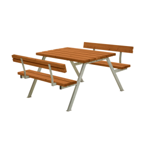 Plus Alpha Bord/Bnkest m/2 rygln - 118 cm - Teak