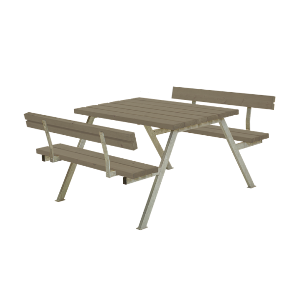 Plus Alpha Bord/Bnkest m/2 rygln - 118 cm - Grbrun