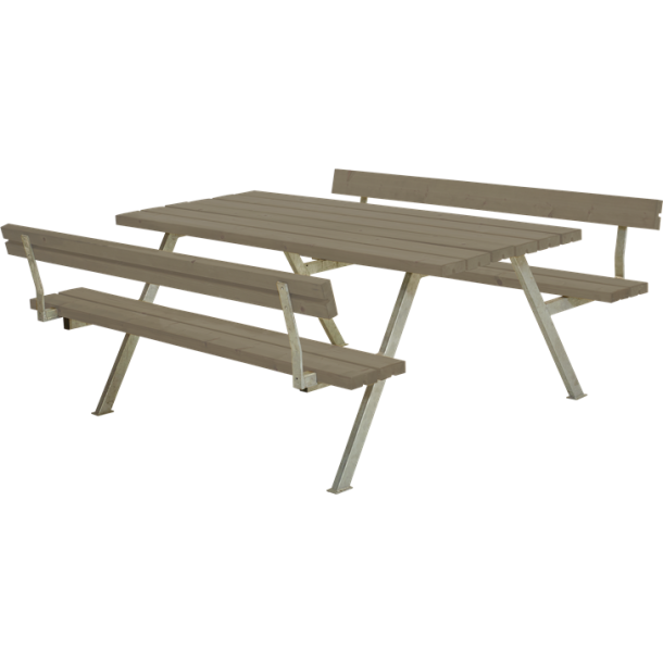 Plus Alpha Bord/Bnkest m/2 rygln - 177 cm - Grbrun