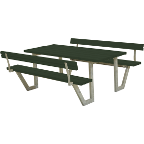 Wega Bord/Bnkest m/2 rygln - 177 cm - Grn