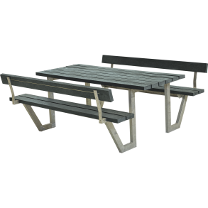 Wega Bord/Bnkest m/2 rygln - 177 cm - ReTex - Gr