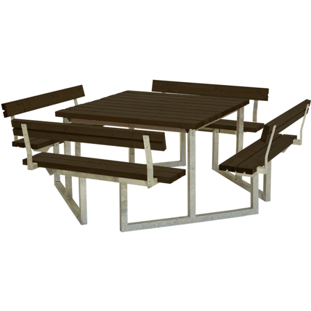 Plus Twist Bord/Bnkest m/4 rygln - 227 cm - Sort