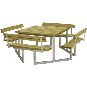 Twist Bord/Bnkest m/4 rygln - 227 cm - Trykimprgneret