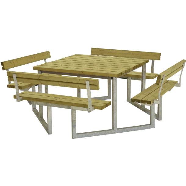 Twist Bord/Bnkest m/4 rygln - 227 cm - Trykimprgneret