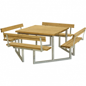 Twist Bord/Bnkest m/4 rygln - 227 cm - Lrk