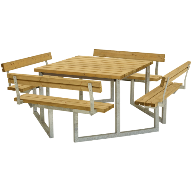 Twist Bord/Bnkest m/4 rygln - 227 cm - Lrk