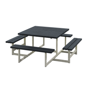 Picnic Bord/Bnkest - 200 cm - Sort