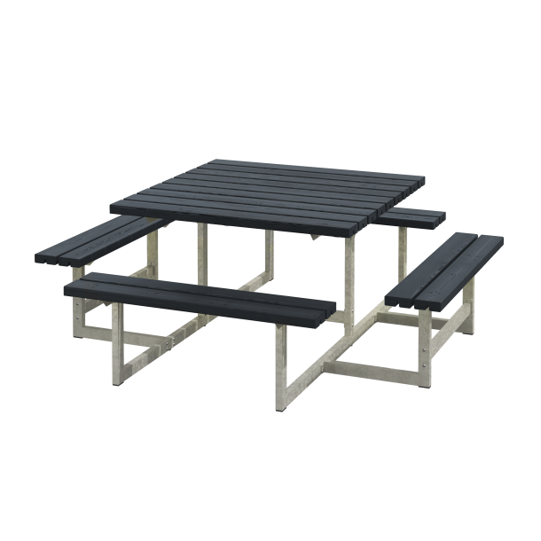 Picnic Bord/Bnkest - 200 cm - Sort