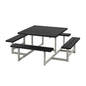 Picnic Bord/Bnkest - 200 cm - ReTex - Sort