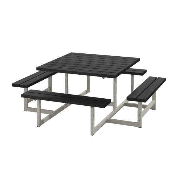 Picnic Bord/Bnkest - 200 cm - ReTex - Sort