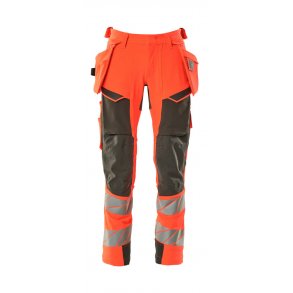 Mascot Buks Hngelommer, Strk Mrk Antracit/Hi-Vis Rd