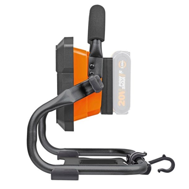 WORX LAMPE,20V LED, 1500LM 360 VENDBAR        22X21X25CM