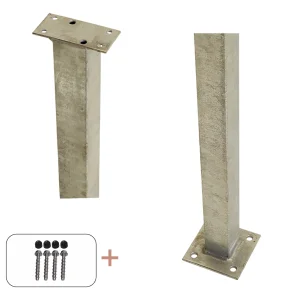 Stlstolpe m/fod til hndliste inkl. bolte - 4,54,5103,3 cm