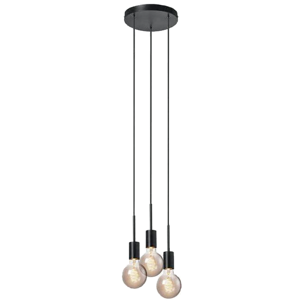 NORDLUX PENDEL PACO 3-PENDEL E27 SORT