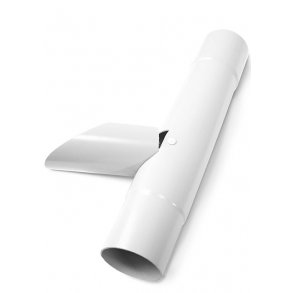 PLASTMO HVID 75MM VANDUDVISER M/KLAP