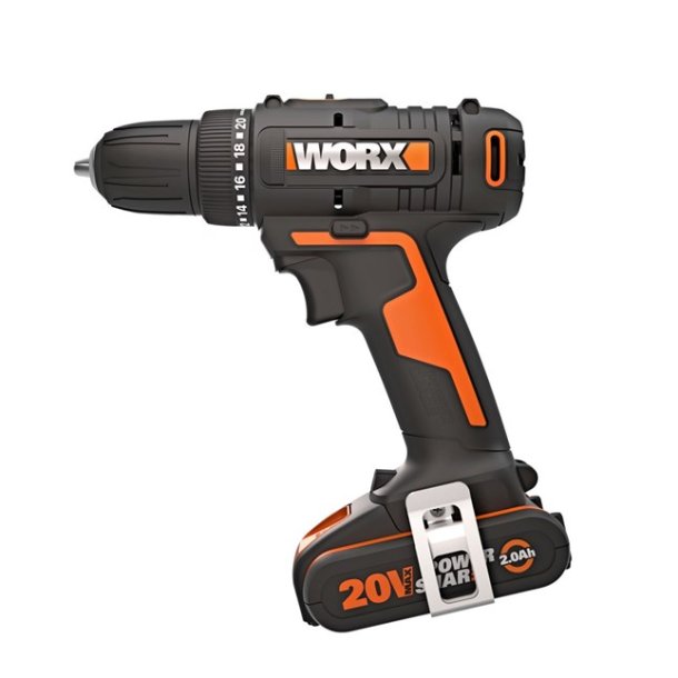 WORX SKRUEMASKINE,20V,1X2,0AH BAT+LADER, 30NM