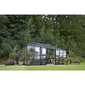 Juliana Grand Oase 25,6m² antracit m/ 3 mm hrdet glas