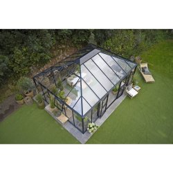 Juliana Grand Oase 25,6m&sup2; antracit m/ 3 mm hrdet glas