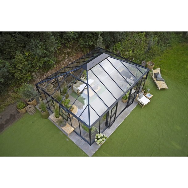 Juliana Grand Oase 25,6m&sup2; antracit m/ 3 mm hrdet glas