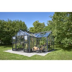 Juliana orangeri 21,5 m&sup2; antracit m/ 3 mm hrdet glas