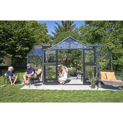 Juliana orangeri 21,5 m&sup2; antracit m/ 3 mm hrdet glas