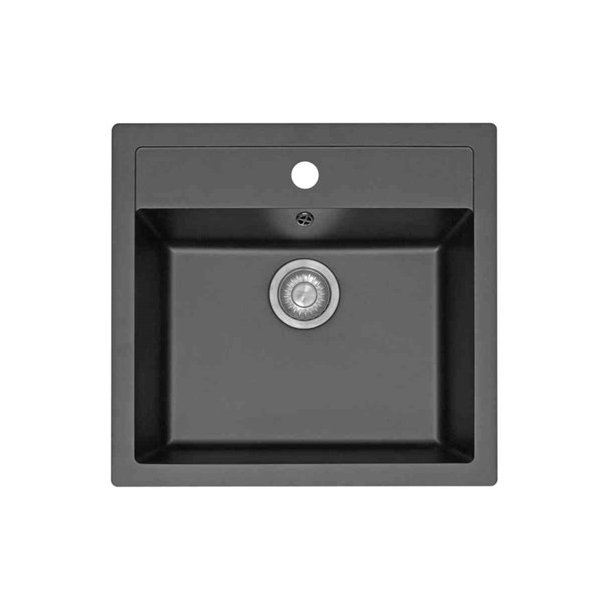 Tectonite vask 1 kumme med bagplade - 530 x430 mm.