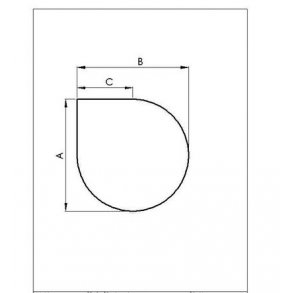 Gulvplade drbe 1100x1100mm 8 mm
