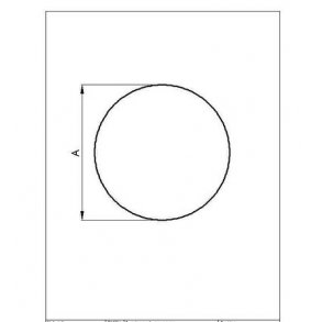 Glasplade 6mm Cirkel 1100