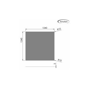 Stlplade 2mm Firkantet A:1250 x B:1250