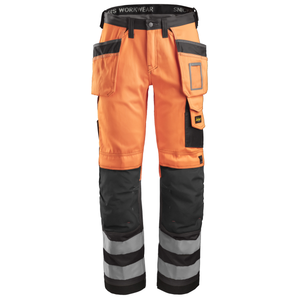 Snickers 3233 High-Vis buks m/hylsterlommer, klasse 2