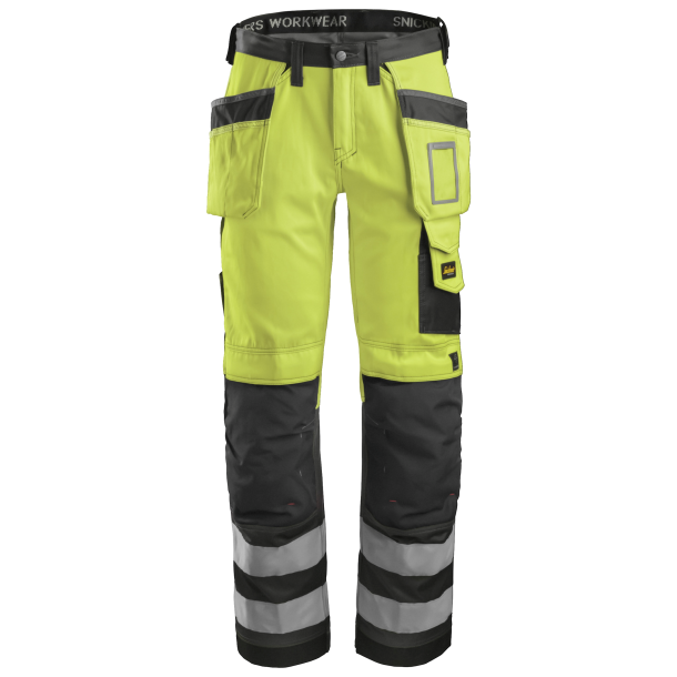 Snickers 3233 High-Vis buks m/hylsterlommer, klasse 2