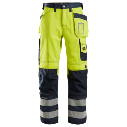 Snickers 3233 High-Vis buks m/hylsterlommer, klasse 2