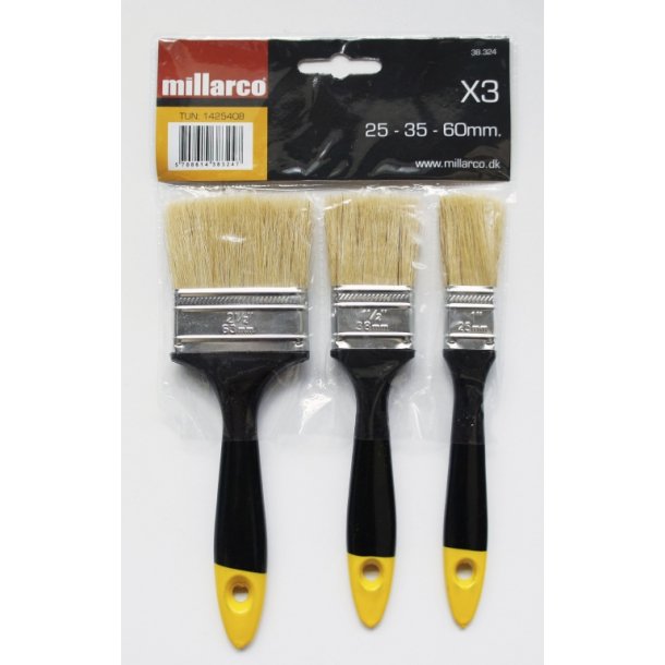 MILLARCO PROF PENSELST 3 STK