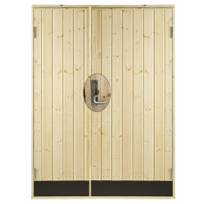 Dbl. udhusdr panel inkl. karm/montagest - HU - 127,8×187,8 cm