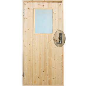 Udhusdr std. panel m/vindue inkl. karm/montagest - VU - 88,6×197,8 cm