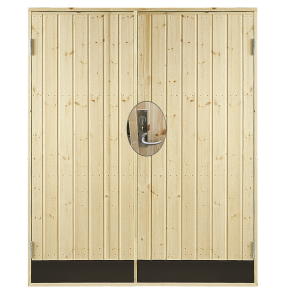 Dbl. udhusdr panel inkl. karm/montagest - HU - 151,2×187,8 cm