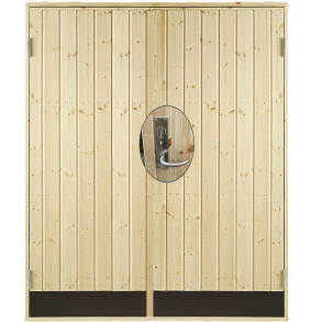 Dbl. udhusdr panel inkl. karm/montagest - HU - 151,2×197,8 cm 