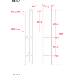 Plus H-stolpefod til nedstbning