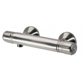 GEYSER MAXIMUM 200 BRUSE-TERMOSTAT STEEL LOOK M/ROSETTE