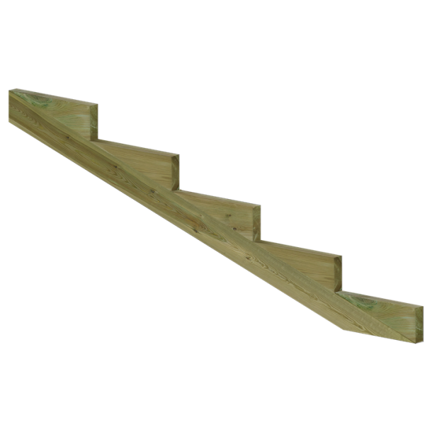 Plus Trappevange 5 trin  (trindybde 39 cm)