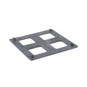 HARPUN OPKLODSNINGSSYSTEM FODPLADE SORT 110X100MM