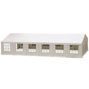 Hvidt partytelt 6x12m i pvc plast